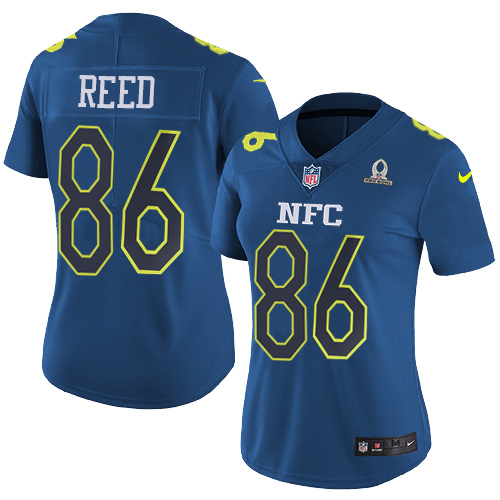 Nike Redskins #86 Jordan Reed Navy Women's Stitched NFL Limited NFC Pro Bowl Jersey